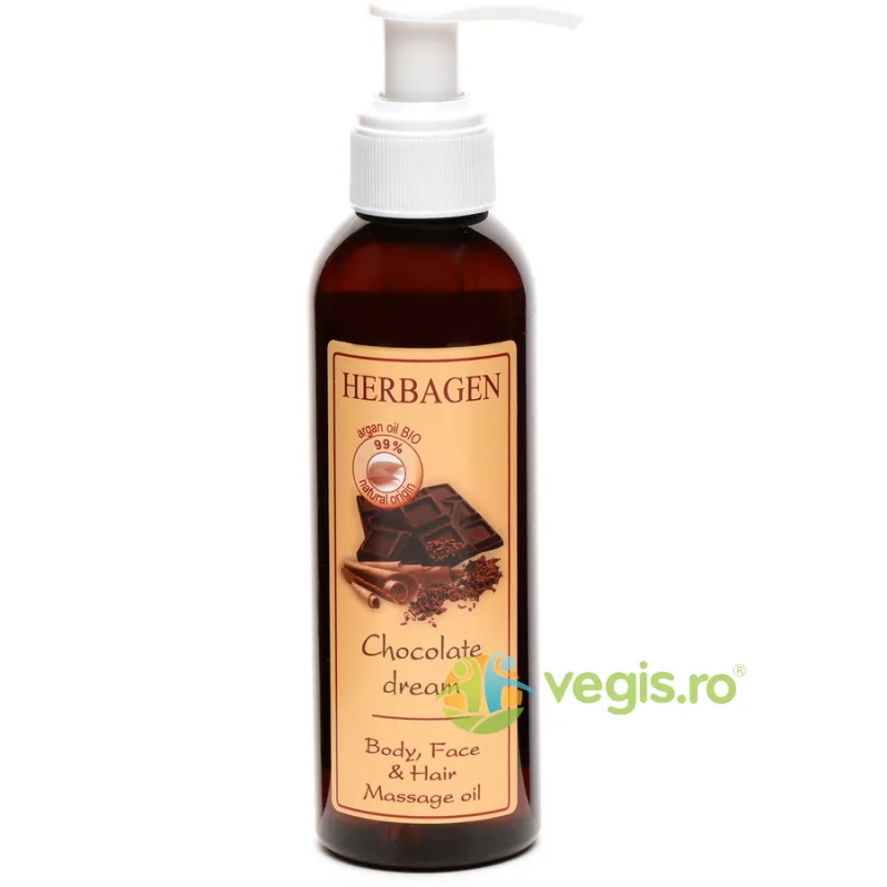Ulei Masaj pentru Ten, Corp si Par Chocolate Dream 150ml Herbagen — preț și oferte