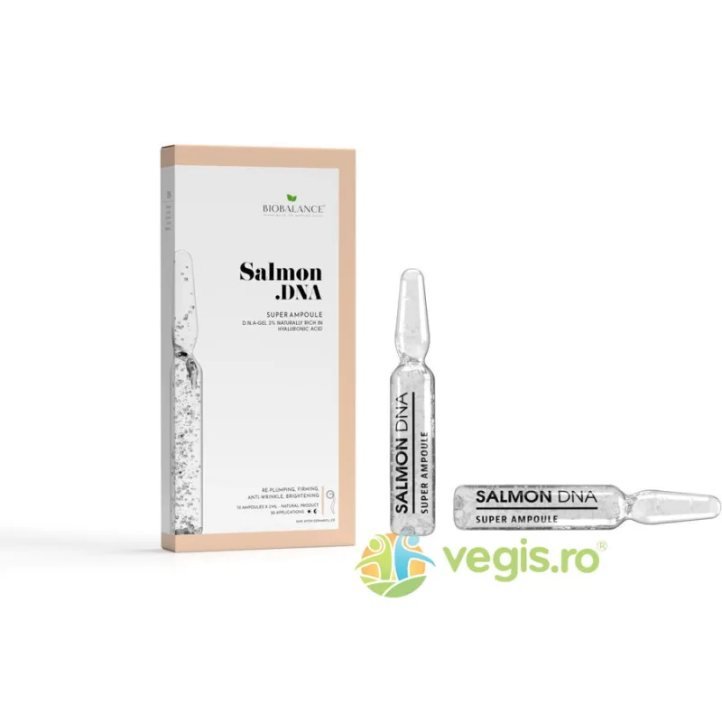 Fiole Concentrate Antiaging cu Acid Hialuronic din Caviar de Somon 10x2ml BIO BALANCE — preț și oferte