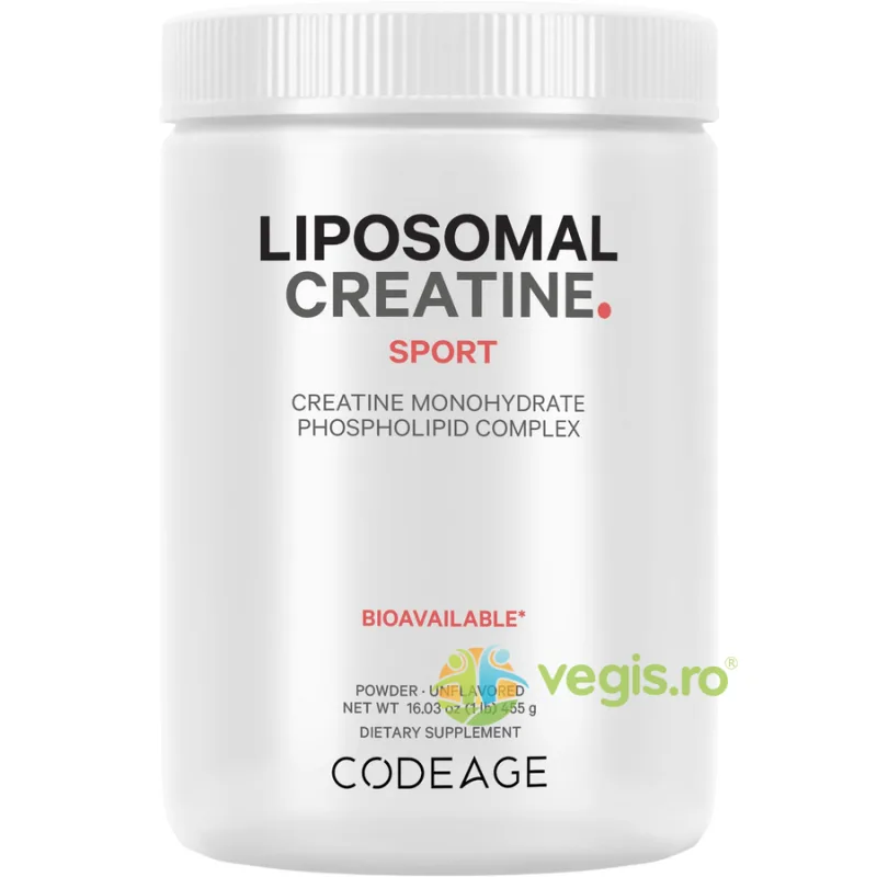 Creatina Monohidrata Lipozomala Liposomal Creatine Sport 455g CODEAGE — preț și oferte