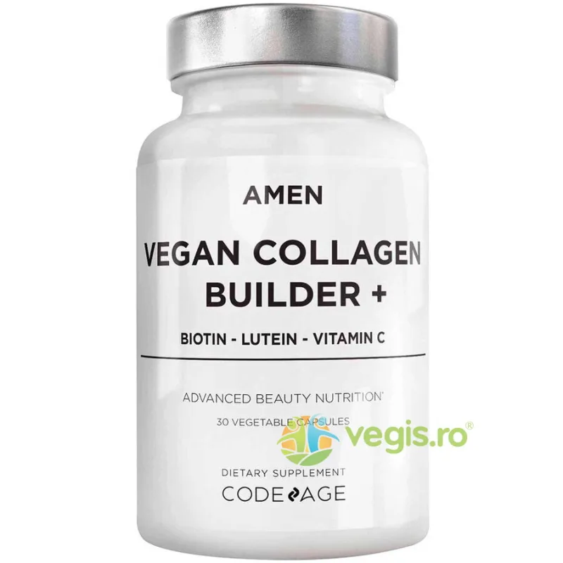 Colagen Vegan cu Biotina, Luteina si Vitamina C Amen 30cps CODEAGE — preț și oferte