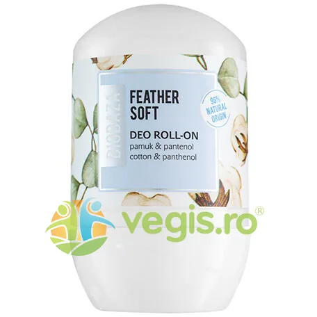 Deodorant Roll-On Natural cu Ulei de Bumbac si Panthenol Feather Soft 50ml BIOBAZA — preț și oferte