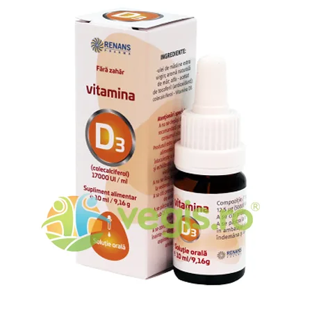 Vitamina D3 1700UI/ml 10ml RENANS PHARMA — preț și oferte