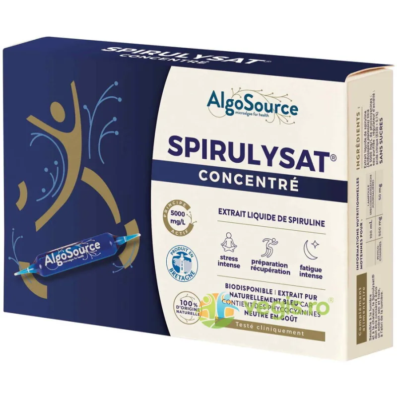 Spirulysat Concentrat 20 fiole ALGOSOURCE — preț și oferte