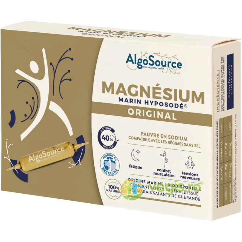 Magneziu Marin Hyposodic Original 20 fiole ALGOSOURCE — preț și oferte