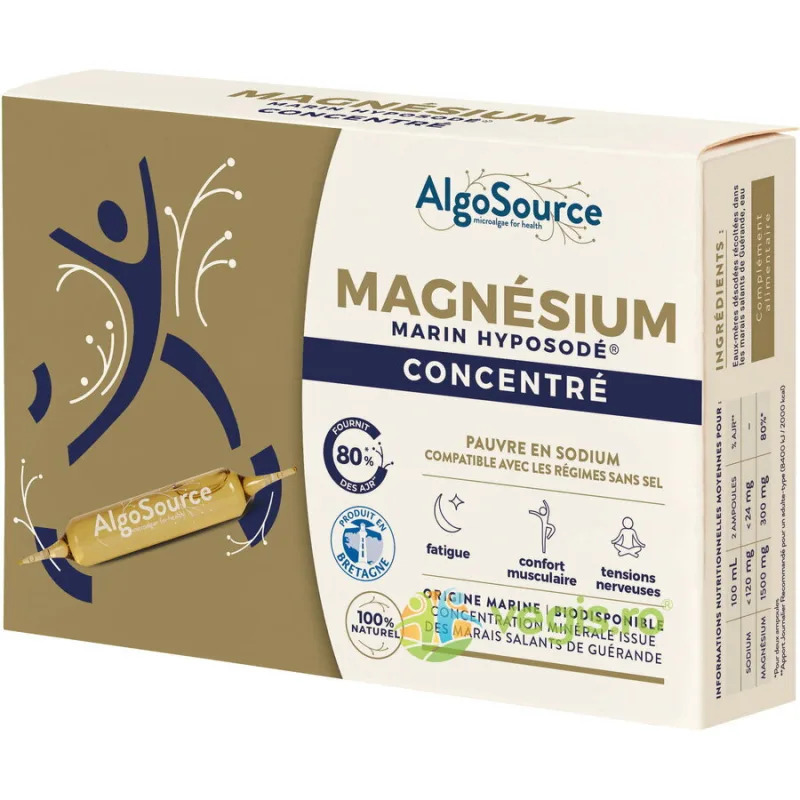 Magneziu Marin Hyposodic Concentrat 20 fiole ALGOSOURCE — preț și oferte