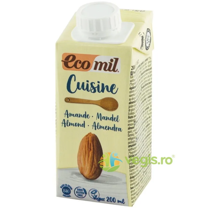 Crema de Migdale pentru Gatit fara Gluten Ecologica/Bio 200ml — preț și oferte
