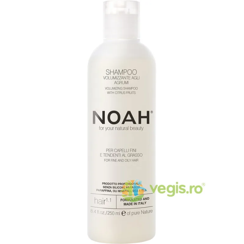 Sampon Natural Volumizant cu Citrice pentru Par Fin si Gras (1.1) 250ml NOAH — preț și oferte