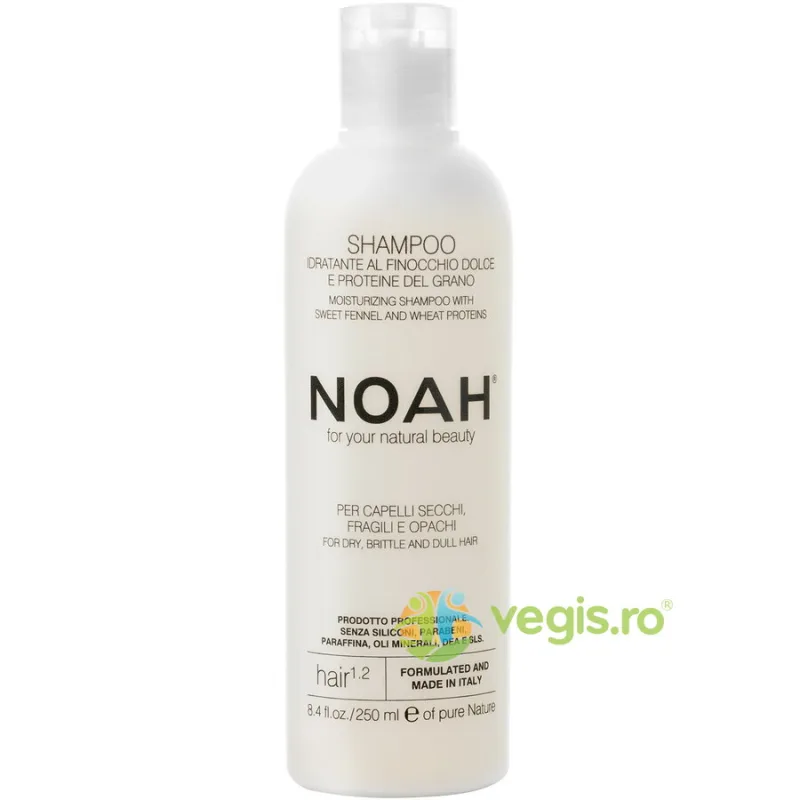 Sampon Natural Hidratant cu Fenicul pentru Par Uscat, Fragil si Lipsit de Stralucire (1.2) 250ml NOAH — preț și oferte