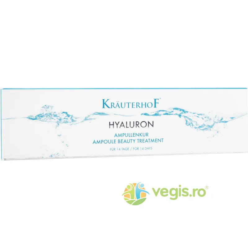Fiole cu Acid Hialuronic 14 fiole x 2ml KRAUTERHOF — preț și oferte
