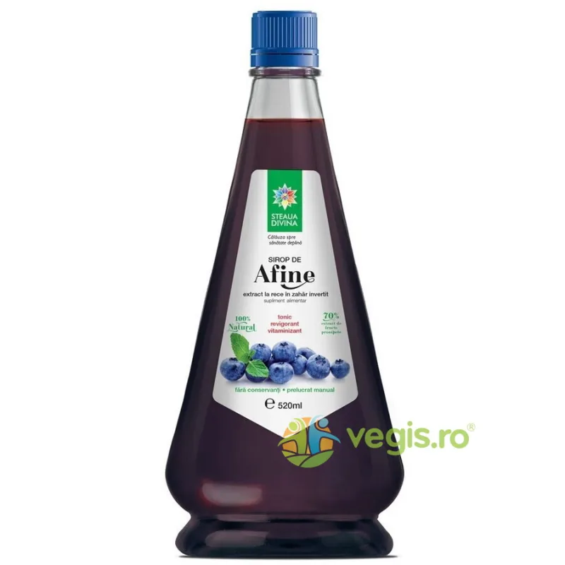Sirop Natural de Afine Presat la Rece 520ml STEAUA DIVINA — preț și oferte