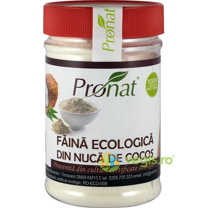 Faina din Nuca de Cocos Ecologica/Bio 130g PRONAT — preț și oferte
