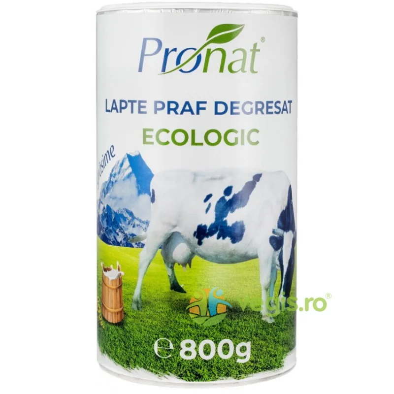 Lapte Praf Degresat 1% Grasime Ecologic/Bio 800g PRONAT — preț și oferte