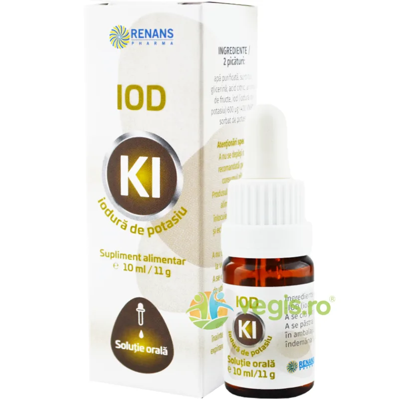 Iodura de Potasiu Solutie 10ml RENANS PHARMA — preț și oferte
