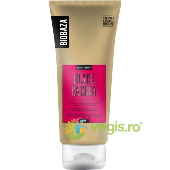 Gel de Dus 2 in 1 pentru Barbati cu Patchouli si Carbune Black Energy 220ml BIOBAZA — preț și oferte