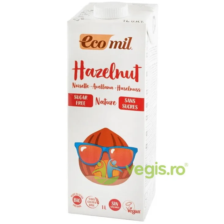 Bautura Vegetala din Alune Natur fara Zahar Ecologic/Bio 1L EcoMil — preț și oferte