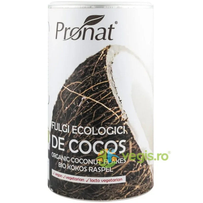 Fulgi de Cocos Ecologici/Bio 380g PRONAT — preț și oferte