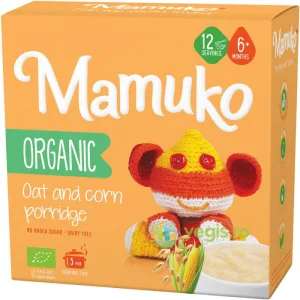 Porridge din 2 Cereale (Ovaz si Porumb) 6+ Luni Ecologic/Bio 200g