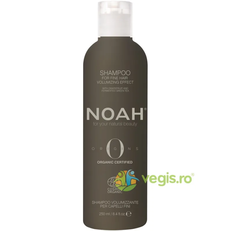 Sampon Volumizant pentru Par Subtire cu Extract de Grapefruit si Ceai Verde Ecologic/Bio 250ml NOAH — preț și oferte