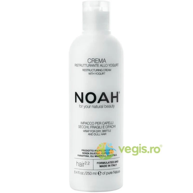 Balsam Crema Restructurant pentru Par Uscat, Lipsit de Stralucire cu Iaurt 250ml NOAH — preț și oferte
