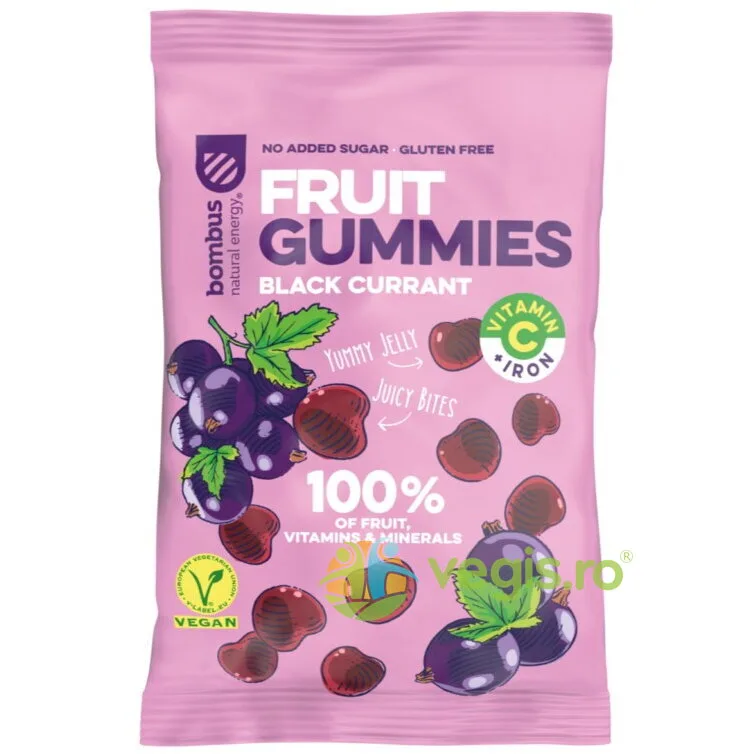 Jeleuri de Fructe cu Coacaze Negre fara Zahar Adaugat 35g BOMBUS — preț și oferte