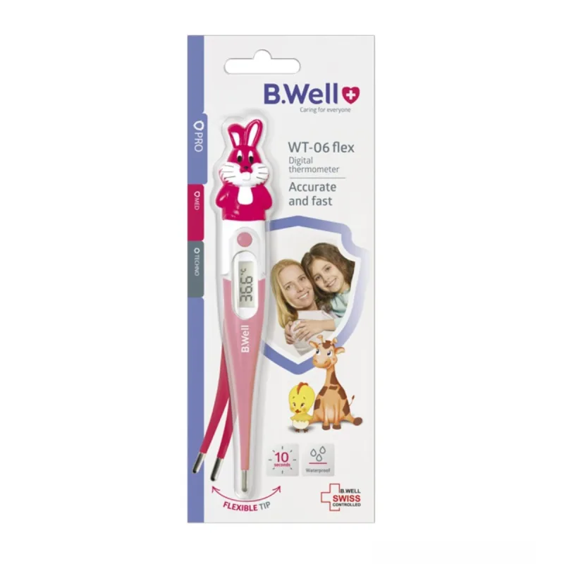 Termometru digital cu cap flexibil in forma de iepuras WT-06, B.Well BWELL — preț și oferte