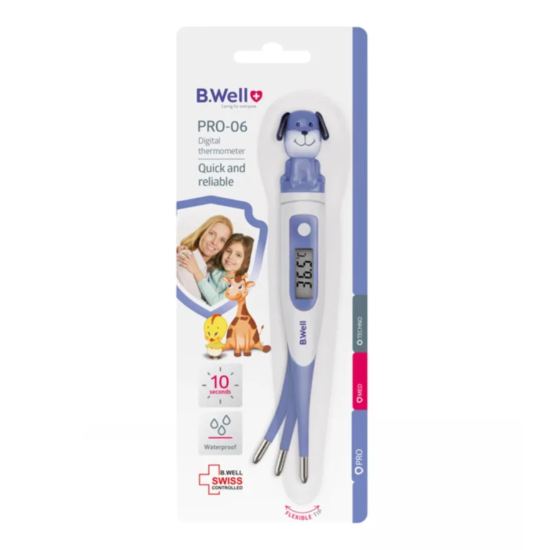 Termometru digital cu cap flexibil in forma de catel Pro-06, B.Well BWELL — preț și oferte