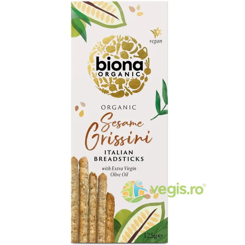 Grisine cu Susan si Ulei de Masline Ecologice/Bio 125g BIONA — preț și oferte