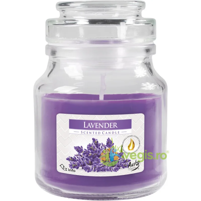 Lumanare Parfumata in Borcan cu Capac Aroma de Lavanda BISPOL — preț și oferte