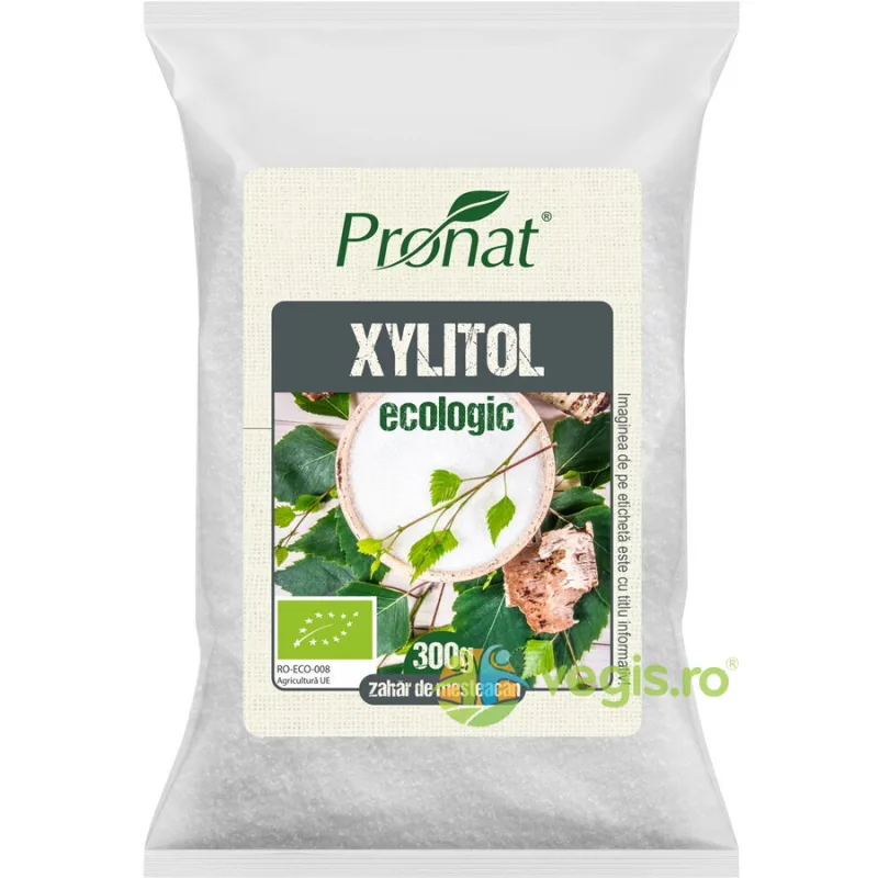 Zahar de Mesteacan Cristale (100% Xylitol) Ecologic/Bio 300g PRONAT — preț și oferte