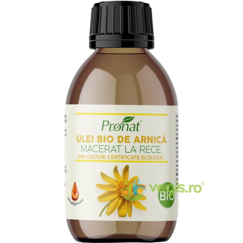 Ulei de Arnica Macerat la Rece Bio 100ml PRONAT — preț și oferte
