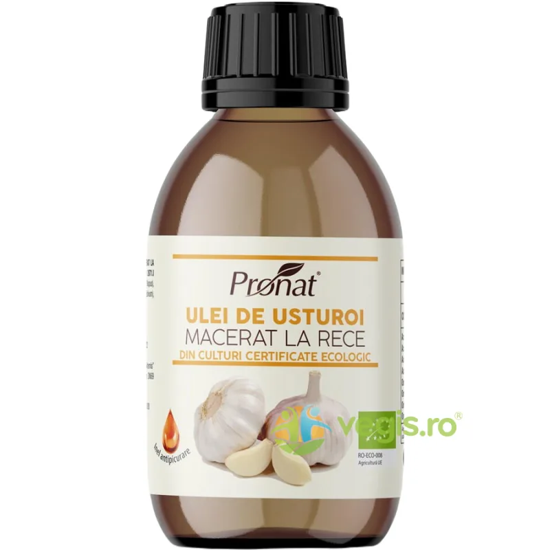 Ulei de Usturoi Macerat la Rece Ecologic/Bio 100ml PRONAT — preț și oferte