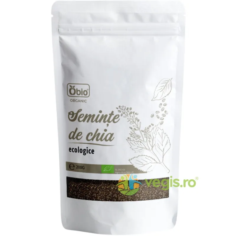 Seminte de Chia Raw Ecologice/Bio 200g OBio — preț și oferte