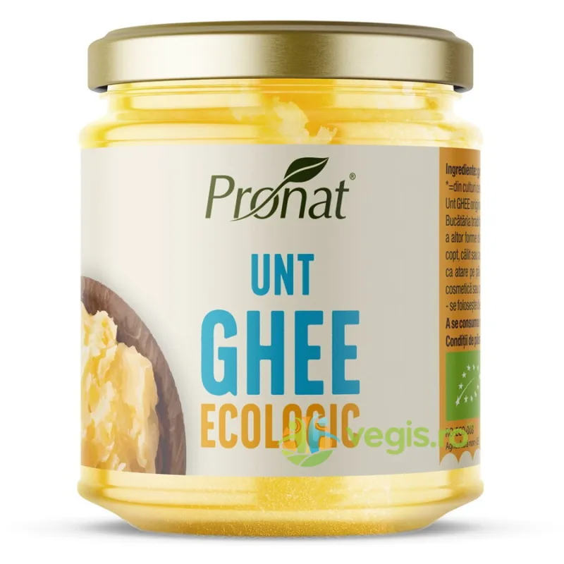 Unt Ghee Ecologic/Bio 200ml PRONAT — preț și oferte
