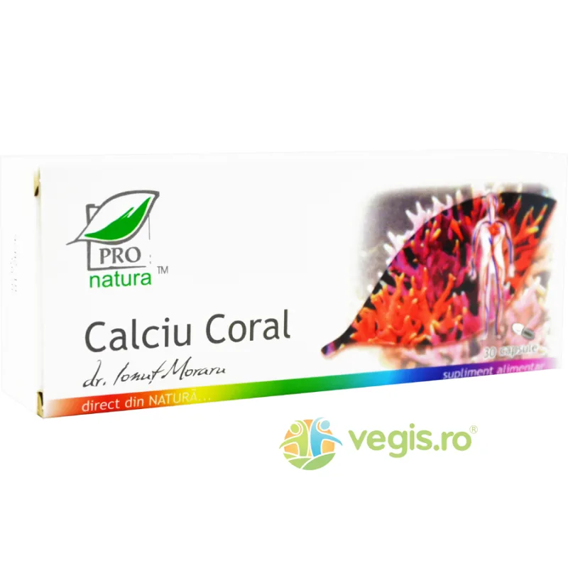 Calciu Coral 30cps Medica - Pro Natura — preț și oferte