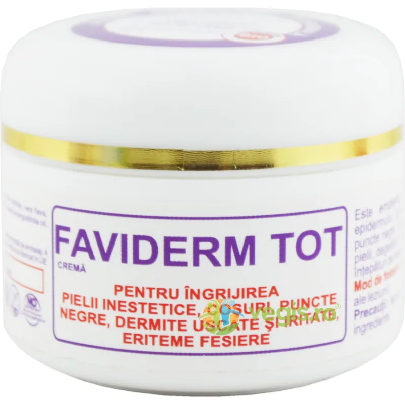 Faviderm Tot Crema cu Apa de Hammamelis, Ulei din Arbore de Ceai si Propolis 30ml Favisan — preț și oferte
