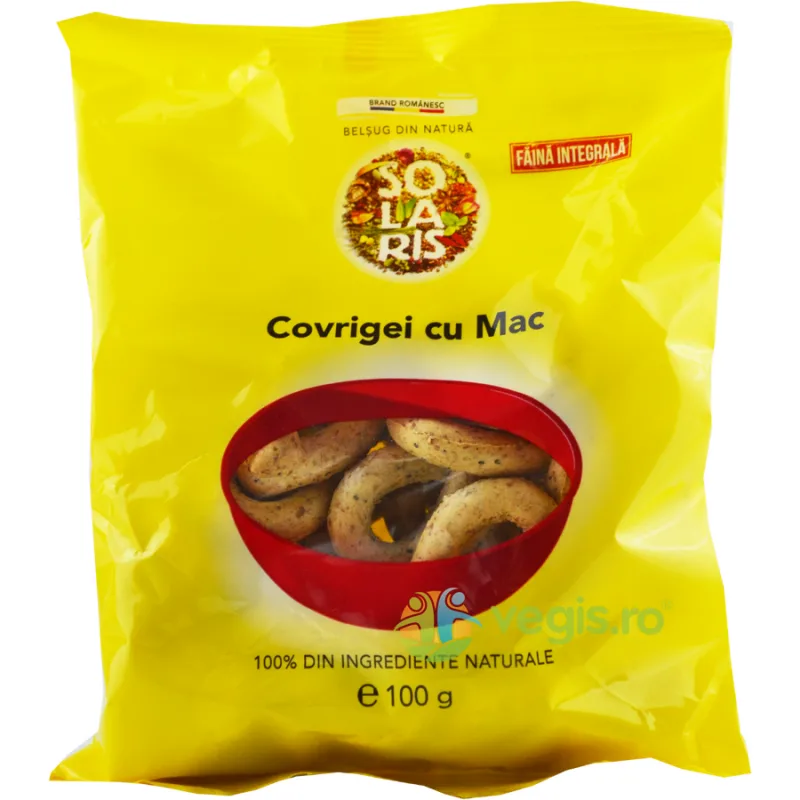 Covrigei din Faina Integrala si Mac 100g SOLARIS — preț și oferte