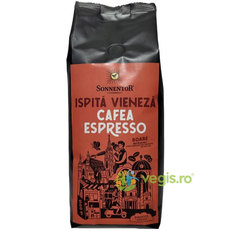 Cafea Ispita Vieneza Espresso Boabe Ecologica/Bio 500g SONNENTOR — preț și oferte