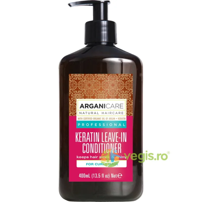 Balsam fara Clatire pentru Par Cret cu Keratina 400ml ARGANICARE — preț și oferte