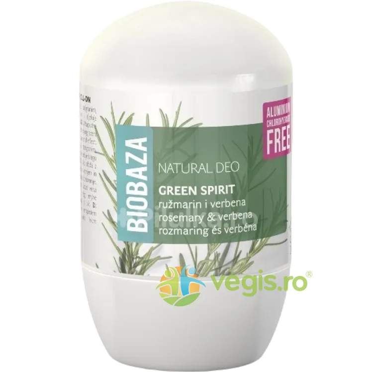 Deodorant Natural pentru Femei pe Baza de Piatra de Alaun cu Verbena si Rozmarin Green Spirit 50ml BIOBAZA — preț și oferte