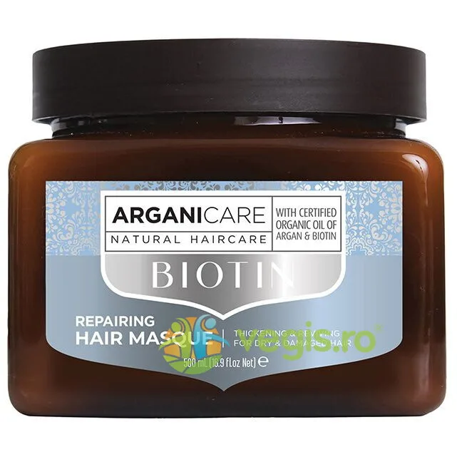 Masca Reparatoare pentru Par Uscat sau Deteriorat cu Biotina 500ml ARGANICARE — preț și oferte