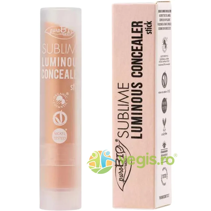 Corector Stick Sublime Luminous 01 Bio 3.6g PUROBIO COSMETICS — preț și oferte