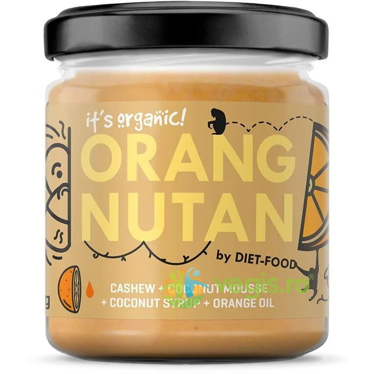 Crema de Caju cu Portocale Orangnutan Ecologica/Bio 200g — preț și oferte