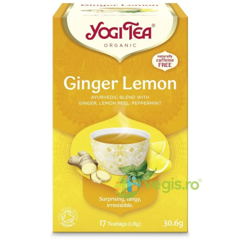 Ceai de Ghimbir si Lamaie Ecologic/Bio 17dz 30.6g YOGI TEA — preț și oferte