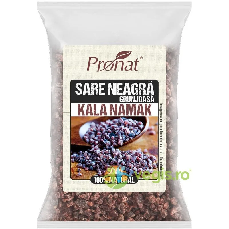 Sare Neagra Grunjoasa Kala Namak 500g PRONAT — preț și oferte