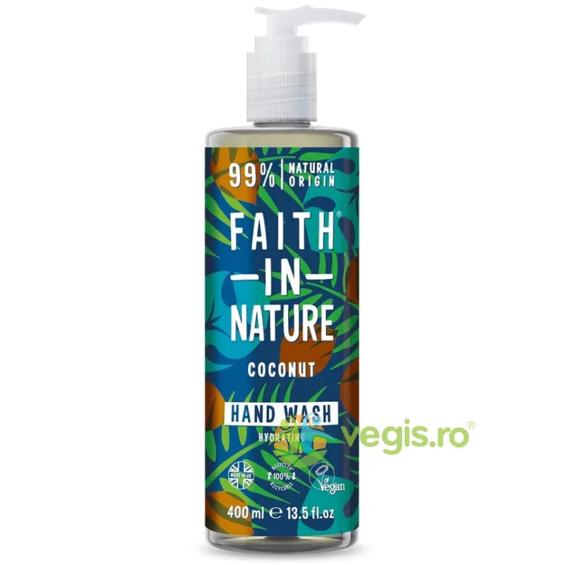 Sapun Lichid Natural cu Cocos 400ml FAITH IN NATURE — preț și oferte