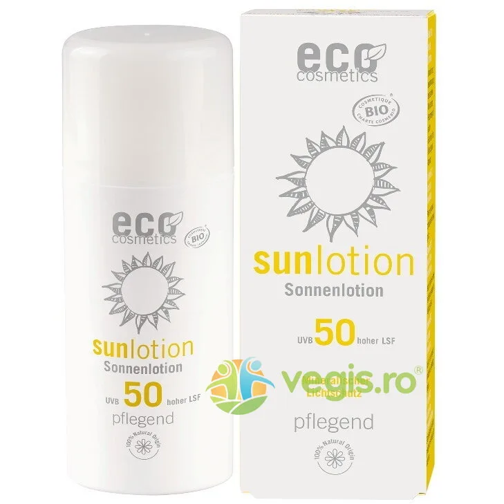 Lotiune Fluida de Protectie Solara SPF 50 cu Goji si Rodie Ecologica/Bio 100ml ECO COSMETICS — preț și oferte
