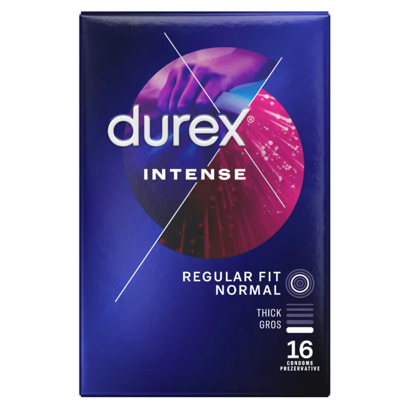 Prezervative Intense Orgasmic, 16 bucati, Durex — preț și oferte