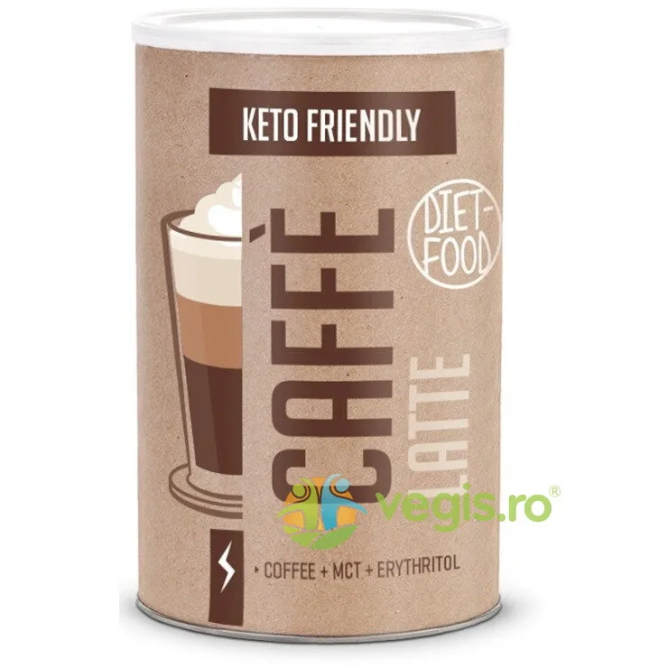 Bautura Naturala din Cafea si Ulei MCT Caffe Latte Keto Friendly 300g DIET FOOD — preț și oferte