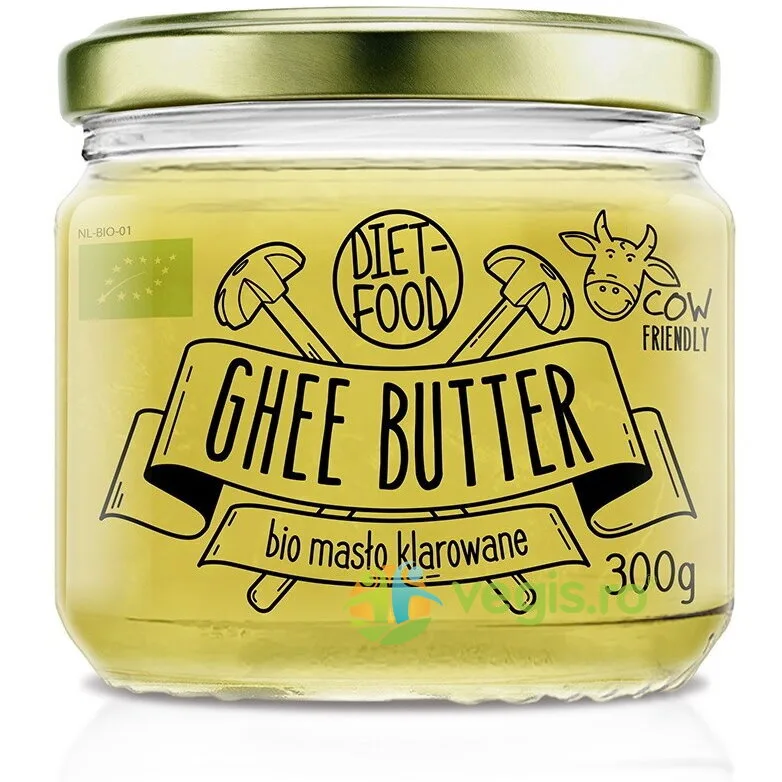 Unt Ghee (Clarificat) Ecologic/Bio 300g DIET FOOD — preț și oferte