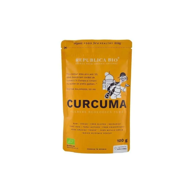 Republica BIO Curcuma (turmeric), pulbere ecologica pura, 100g — preț și oferte
